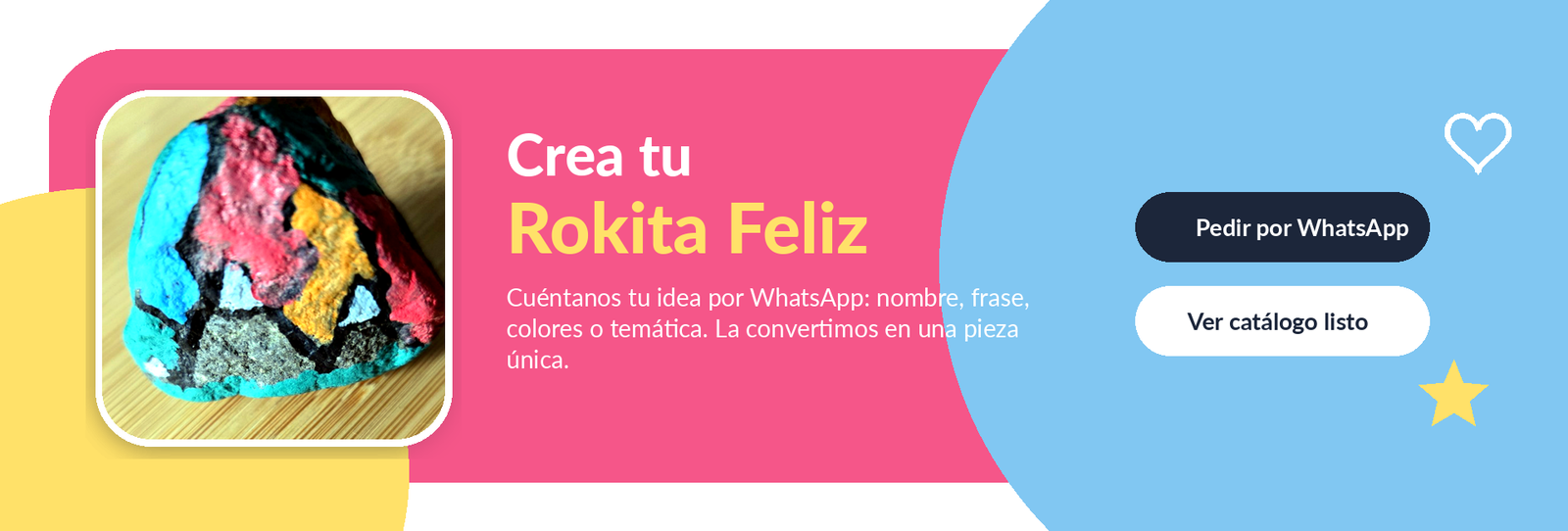 Crea tu Rokita Feliz personalizada por WhatsApp