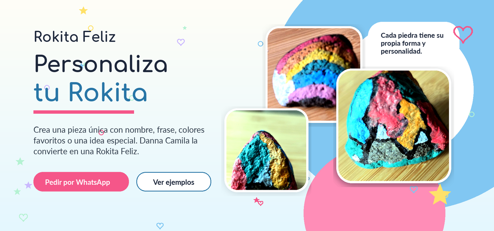 Personaliza tu Rokita Feliz con nombre, frase o colores favoritos